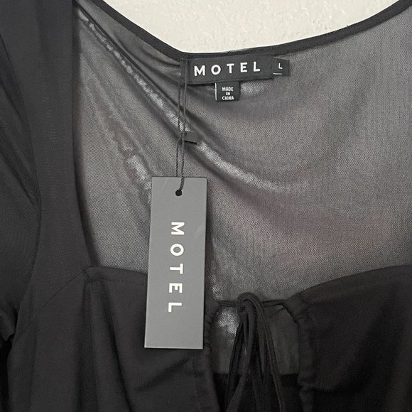 MOTEL ROCKS club mini dress in black - Picture 3 of 4